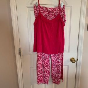 DKNY pajamas, hot pink, L